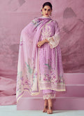 Lavender Embroidered Pakistani Salwar Kameez Suit