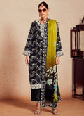 Black And Yellow Multicoloured Dori Work Pakistani Salwar Kameez Suit