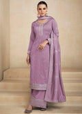 Purple Sequence Embroidery Pakistani Salwar Kameez