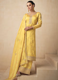 Yellow Sequence Embroidery Pakistani Salwar Kameez