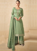 Green Sequence Embroidery Pakistani Salwar Kameez