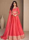 Orange Anarkali Gown In Australia