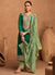 Dark Green Embroidery Silk Salwar Kameez