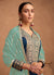 Blue Embroidery Silk Salwar Kameez In USA