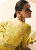 Yellow Silk Anarkali Suit In Usa Uk Canada