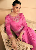 Pink Silk Traditional Embroidery Wedding Anarkali Suit In Usa