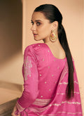 Pink Silk Anarkali Suit In Usa Germany