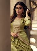 Green Silk Palazzo Suit In USA Canada