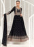 Black Golden Traditional Embroidery Anarkali Gown