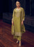 Light Green Sequence Embroidery Traditional Palazzo Suit