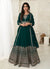 Green Embroidery Festive Anarkali Suit