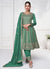 Green Heavy Sequence Embroidery Short Anarkali Salwar Suit