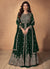 Green Embroidery Slit Style Traditional Anarkali Lehenga Suit