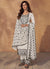 White Kashmiri Embroidery Traditional Salwar Suit