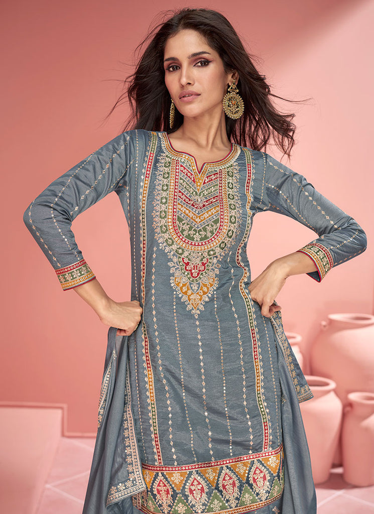 Buy Gharara Style Palazzo Suit