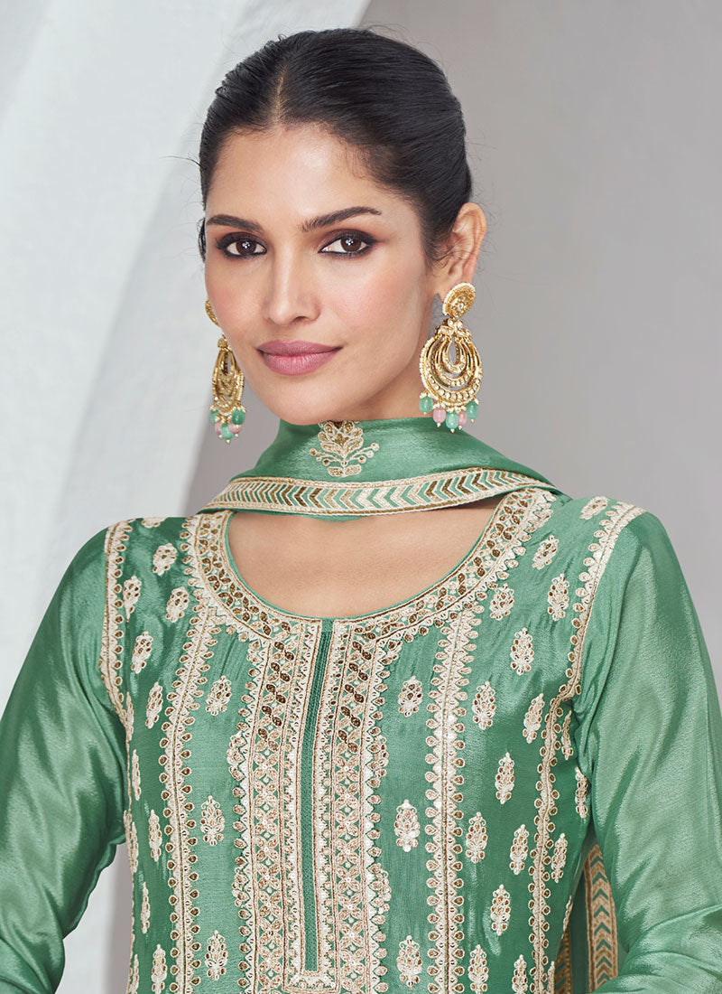 Buy Anarkali Palazzo Suit 