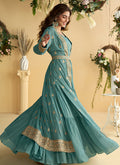 Buy Sky Blue Bollywood Anarkali 
