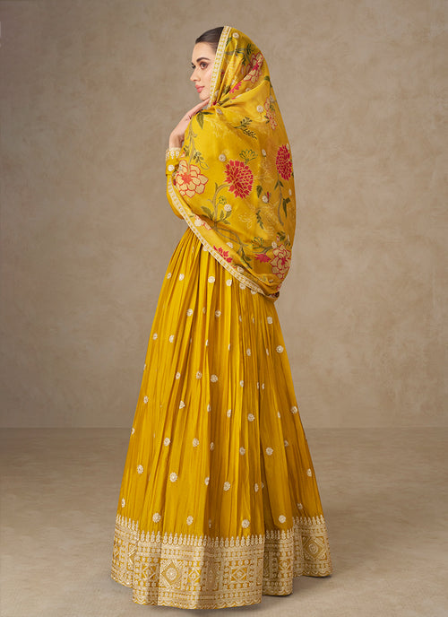 Yellow Mehendi Outfit Online