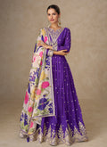 Purple Bollywood Style Anarkali Suit