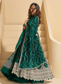 Buy Green Lehenga Style Suit Designs Online in USA
