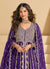 Buy Violet Anarkali Lehenga In Canada