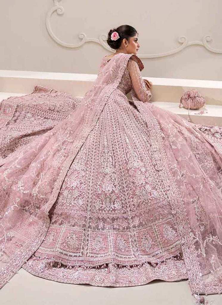 Buy Blush Pink Anarkali Lehenga In Canada
