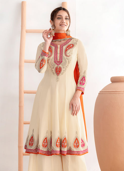 Buy Anarkali Palazzo Suit In USA
