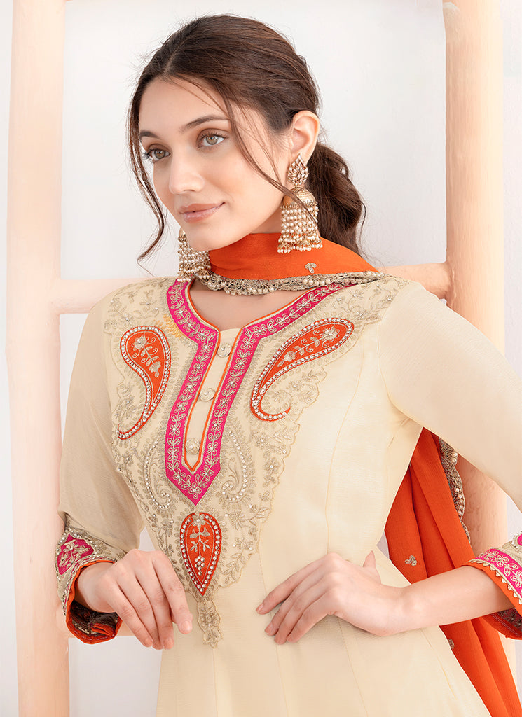 Buy Anarkali Palazzo Suit