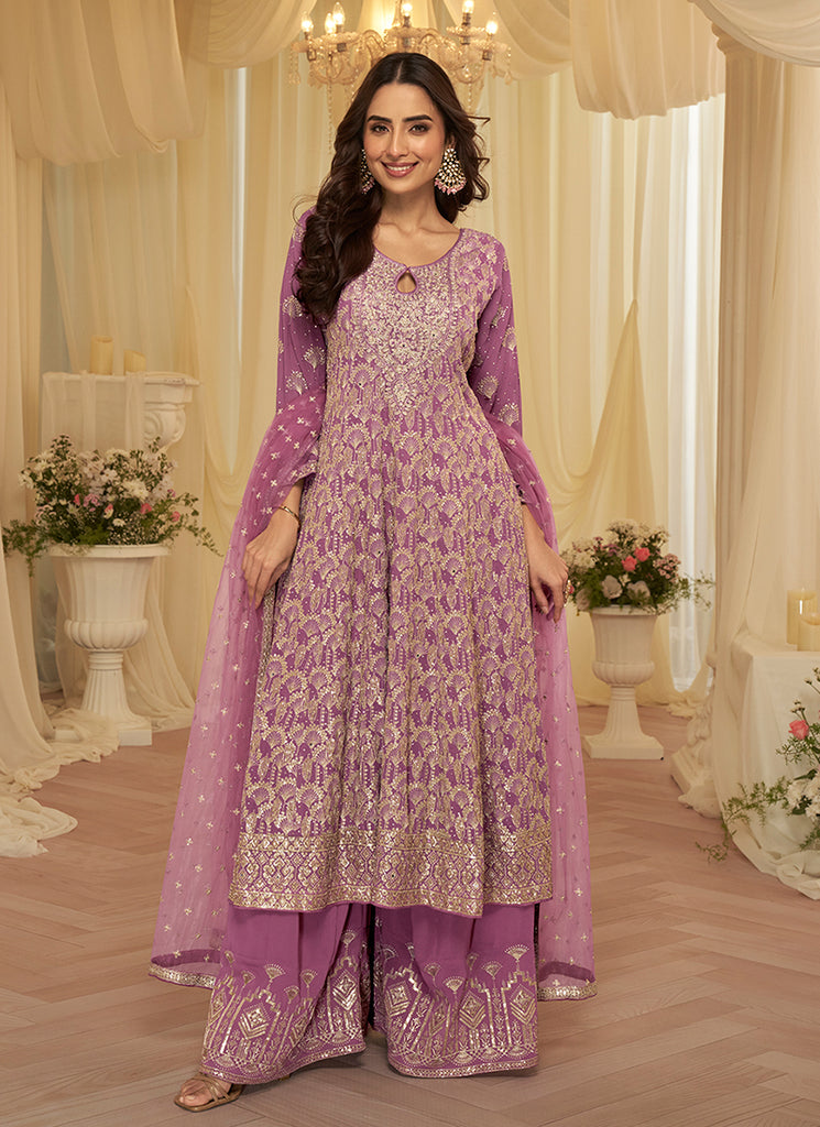 Buy Anarkali Palazzo Suit