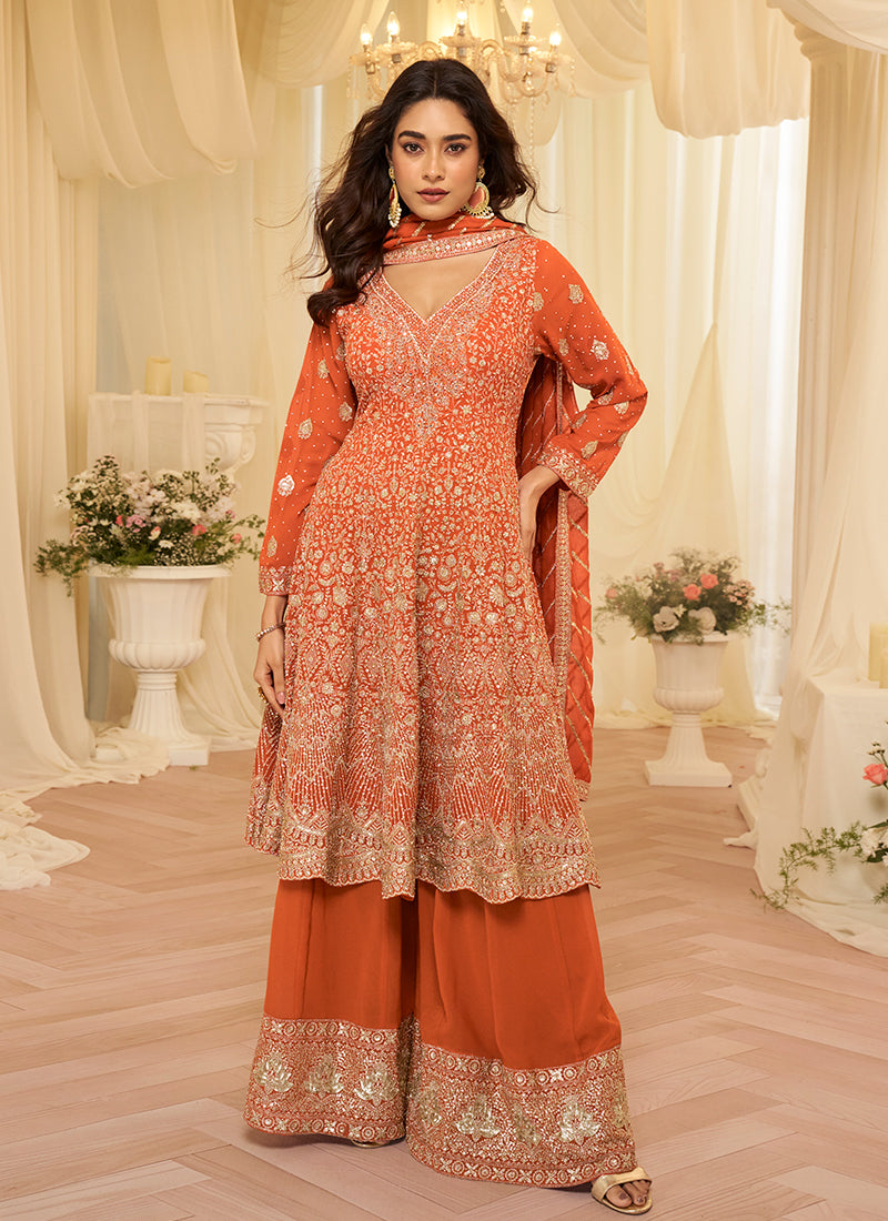 Buy Anarkali Palazzo Suit In Canada