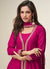 Buy Magenta Bollywood Anarkali Pant Suit