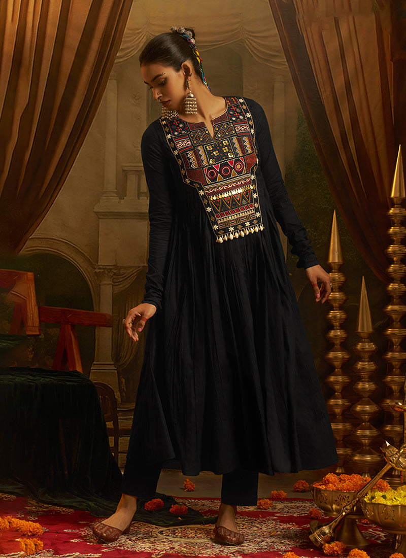 Shop Black Anarkali Suit Online