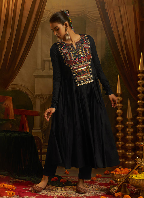 Shop Black Anarkali Suit Online