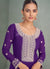 Buy Purple Anarkali Suit For Sangeet In UAE