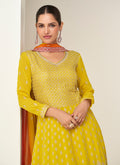 Buy Yellow Ombré Festive Wear Anarkali Suit In UK