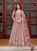 Rose Pink Festive Anarkali Suit