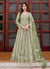 Light Green Festive Anarkali Suit