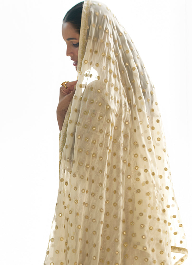 Ivory White Bollywood Suit