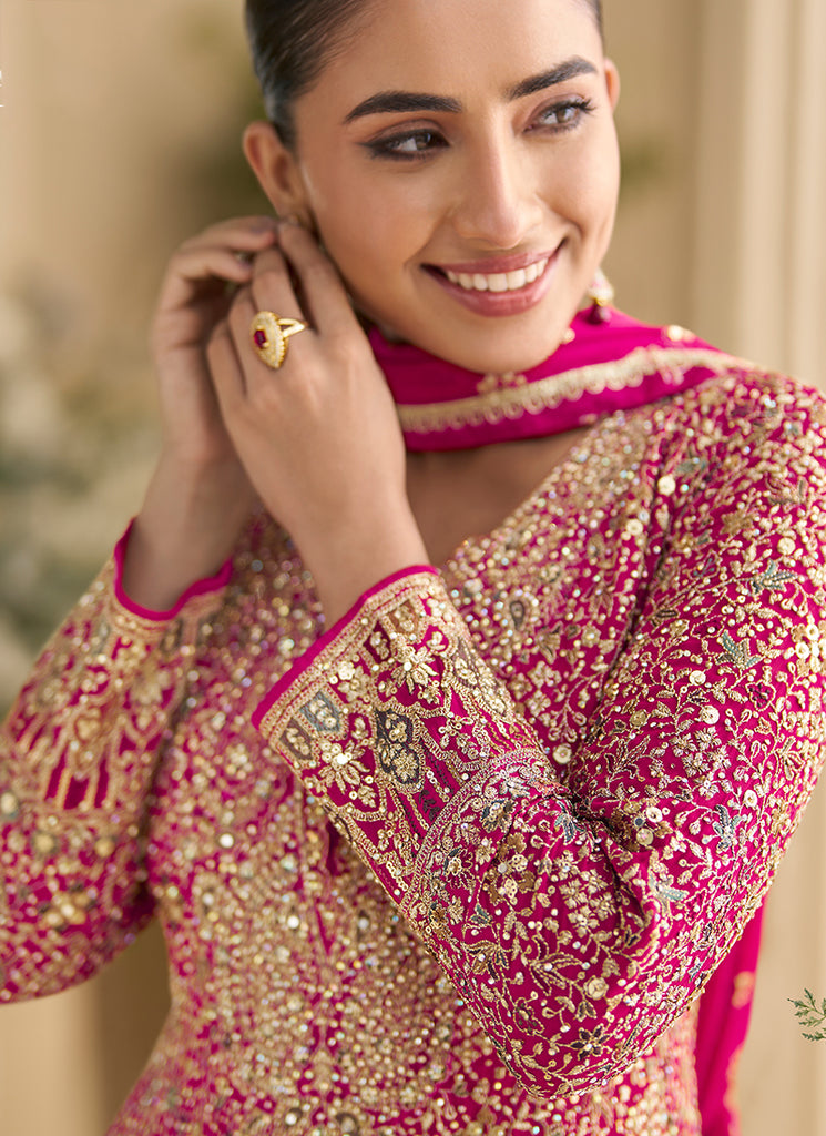 Shop Pink Anarkali Online