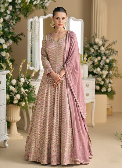 Shop Blush Pink Anarkali Suit