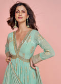 Buy Sea Green Anarkali Gown In Canada