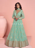 Shop Sea Green Anarkali Gown