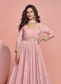 Buy Blush Pink Bollywood Anarkali Gown