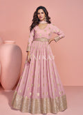 Shop Blush Pink Anarkali Gown