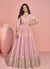 Shop Blush Pink Anarkali Gown