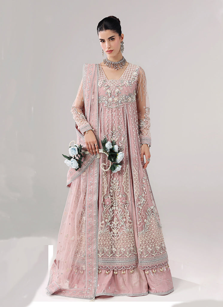 Lilac Luxe Embroidery Net Anarkali Lehenga