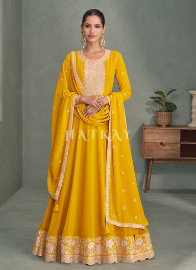 Yellow Anarkali Suit