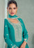 Buy Elegant Turquoise Anarkali Suit In UK