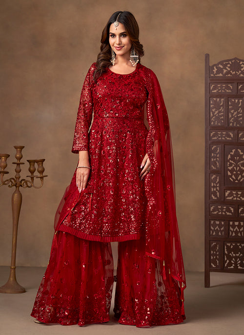 Buy Anarkali Gharara Suit In Australia