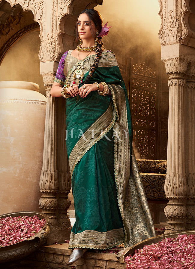 Green Silk Saree